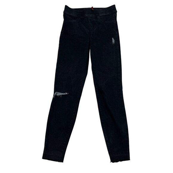 SPANX by Sara Blakely Womens Pull On Skinny Jeans Faded Black Size Small - Picture 1 of 9